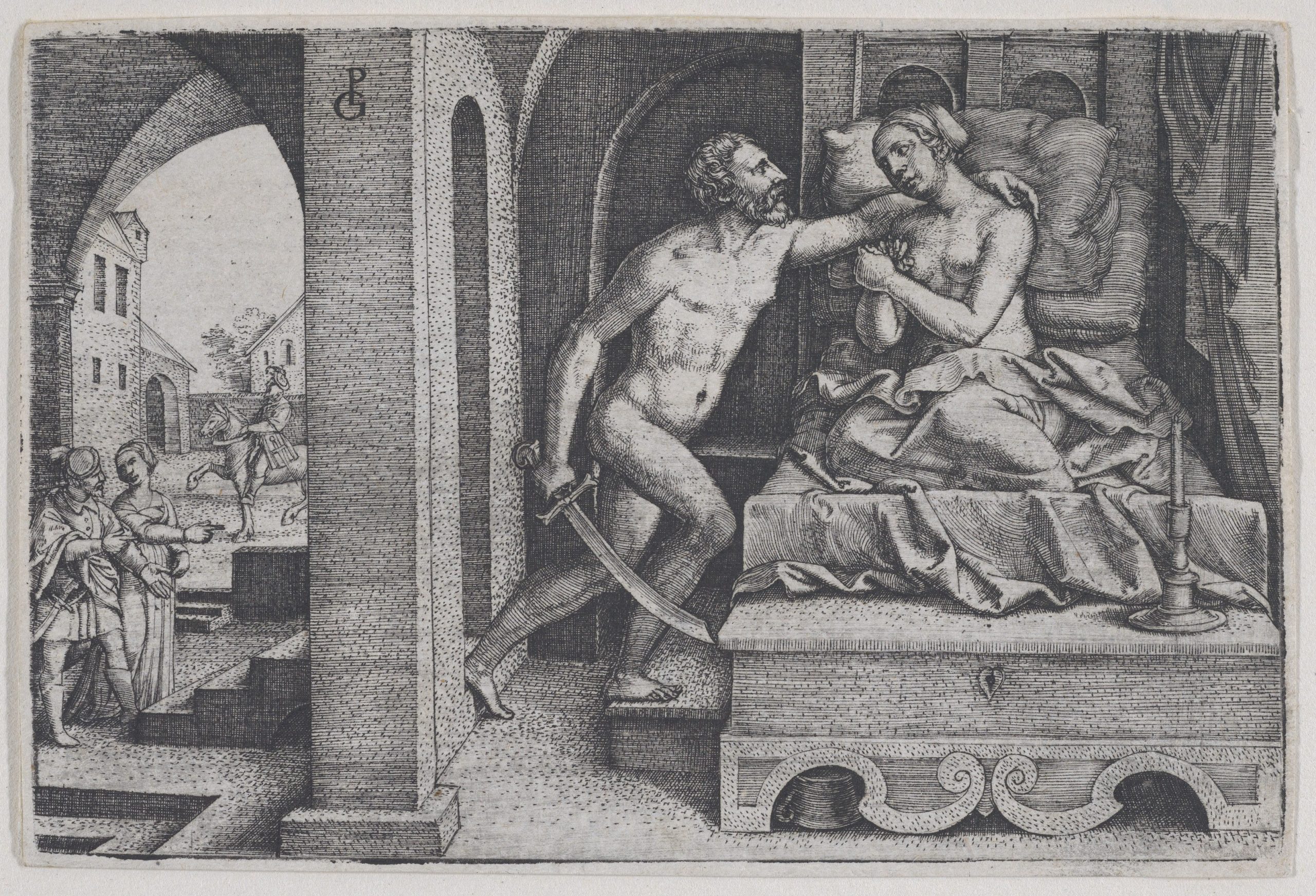 Tarquinius Rapes Lucretia, from Scenes from Roman History